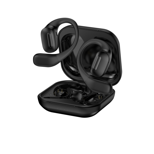DoSmarter Bluetooth 5.3 Headphones with Earhooks, Bluetooth Earbuds with ENC Noise Canceling Mic, 50H Stereo Wireless Headphones IPX6 Waterproof Dual LED Display for Running Workout